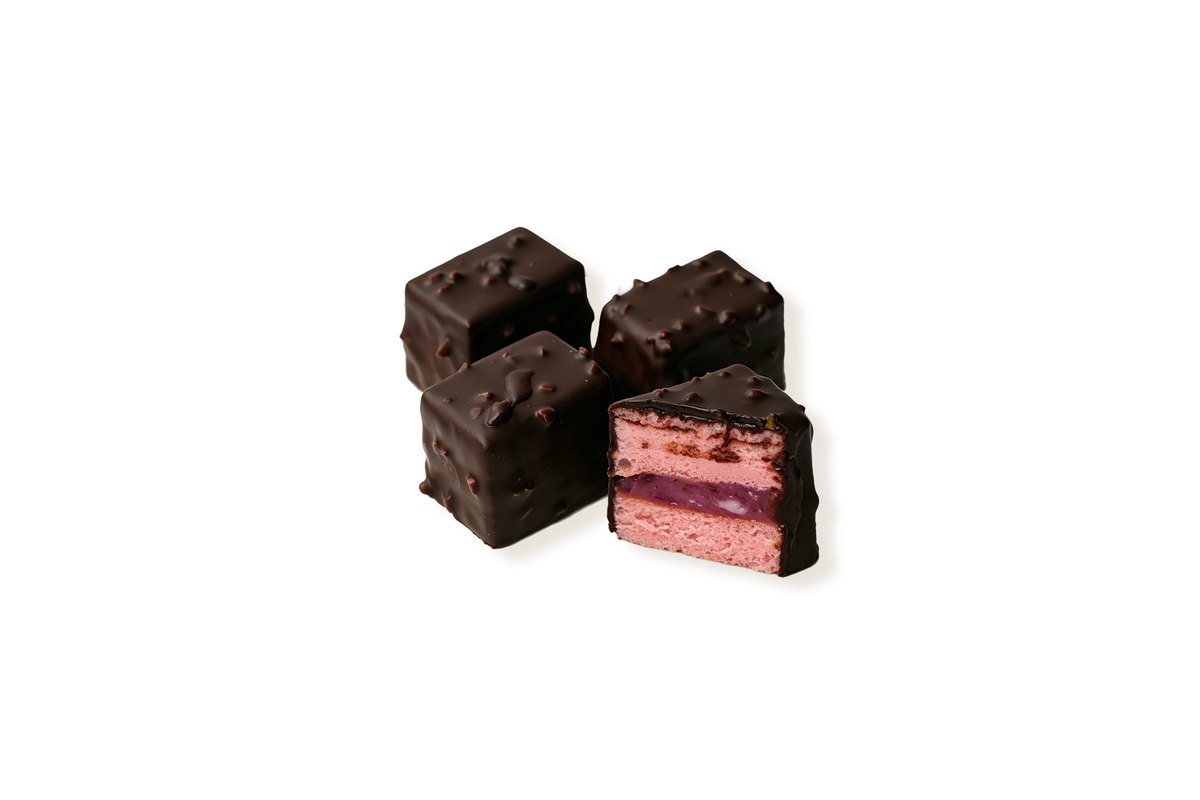 Magnum Style Raw Chocolate Pie (Strawberry)